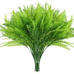 8 stuks kunstvarenplanten, , varenplanten, decoratieve planten, varen, zoals echt groen, voor tafeldecoratie, tuin, vaas, decoratie