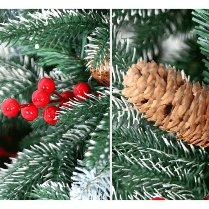 Künstlicher Weihnachts Kiefer Baum, künstliche Weihnachts Fichtenbäume, Weihnachtsdekoration mit Metallständer und dichten Zweigen, für die Dekoration im Innen- und Außenbere
