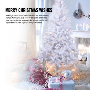 Kunstkerstboom met standaard, spar 120 cm - 210 cm (Wit, 180cm 477Tips)