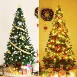 Kunstkerstboom, dennenboom met metalen standaard, pvc-naalden, kunstboom voor Kerstmis, ideaal voor thuis, kantoor, winkels en hotels, groen