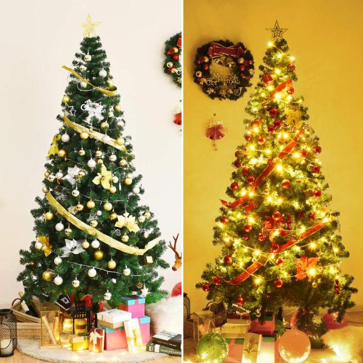 Kunstkerstboom, dennenboom met metalen standaard, pvc-naalden, kunstboom voor Kerstmis, ideaal voor thuis, kantoor, winkels en hotels, groen