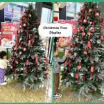 Künstlicher Weihnachts Kiefer Baum, künstliche Weihnachts Fichtenbäume, Weihnachtsdekoration mit Metallständer und dichten Zweigen, für die Dekoration im Innen- und Außenbere