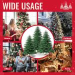 Kuro sagol Künstlicher Weihnachtsbaum Tannenbaum 210cm, Ø 110cm, 1150 Spitzen, schwer entflammbar, realistischer Christbaum Tanne mit Ständer