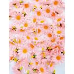 100 x Kunstmatig roze Craft Daisy Daisies Stof bloemen hoofden, Partij Bruiloft Tafel verstrooit Scrapbook accessoireUitnodiging kaart decoratie Craft Gadget