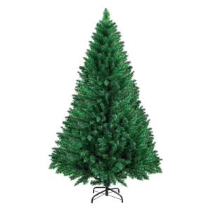 Künstlicher Weihnachtsbaum mit dicken Zweigspitzen, abnehmbarer Metallständer, saisonaler Dekorationsbaum für Winterparty, 1,8 m