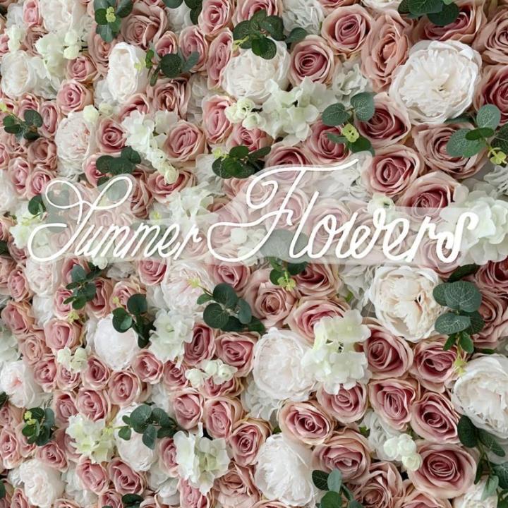 Champagner-Rosen, Weiße Blumen, Künstliche Blumen-Wandpaneele, Künstliche Hortensien-Rosenblüten Aus Seide, Hochzeit, Party, Süßigkeiten, Wand, Schaufenster, Festlicher Blume
