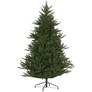 Kunstkerstboom, 180 cm kerstboom met 2380 takken, inklapbare metalen standaard, voor kerstdecoratie, groen