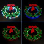 Ledverlichtingsset voor Lego kerstkrans, geluidsversie (speelmuziek) decoratieverlichtingsset voor Lego 40426 2-in-1 adventskrans, creatieve speelgoedverlichting, alleen lichtset, 
