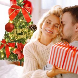 Kerstboom met verlichting 45 cm lichtketting kerstboom mini kerstboom kunstmatige kerstboom kerstdecoratie tafel kerstboom kerstcadeaus