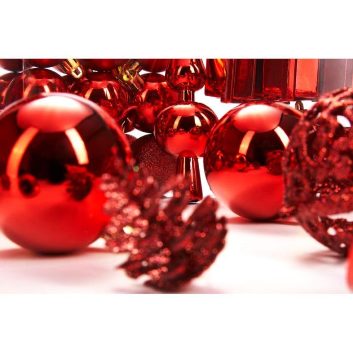 Set met boompiek, 101-delig, kerstboomversiering