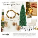 Künstlicher Weihnachtsbaum, naturgetreu, Weihnachtsbaum mit biegsamen Zweigen, voluminöses Nadelkleid, pflegeleicht, stabil, einfacher Aufbau, Tannenbaum künstlich als Weihnacht