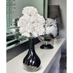 Kunstbloemen in pot decoratie woning moderne decoratie woonkamer, cadeau, 32cm, zwart grijs