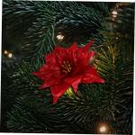 7st Künstliche Blumen Weihnachtsdekoration Gefälschte Weihnachtsblumen Weihnachtskranz Blumen Christbaumschmuck Künstliche Weihnachtsblumen-Picks Gefälschte Blumen Strauß Spor