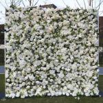 Weiße Pfingstrosen-Blumenwand, Kunstblumen-Hintergrundwand, Blumenarrangement-Blumen-Wandpaneel-Set, Seiden-Hortensie-Rosen-Blumenpaneel Für Fotohintergrund, Home-Party, Hochzeit