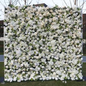 Weiße Pfingstrosen-Blumenwand, Kunstblumen-Hintergrundwand, Blumenarrangement-Blumen-Wandpaneel-Set, Seiden-Hortensie-Rosen-Blumenpaneel Für Fotohintergrund, Home-Party, Hochzeit