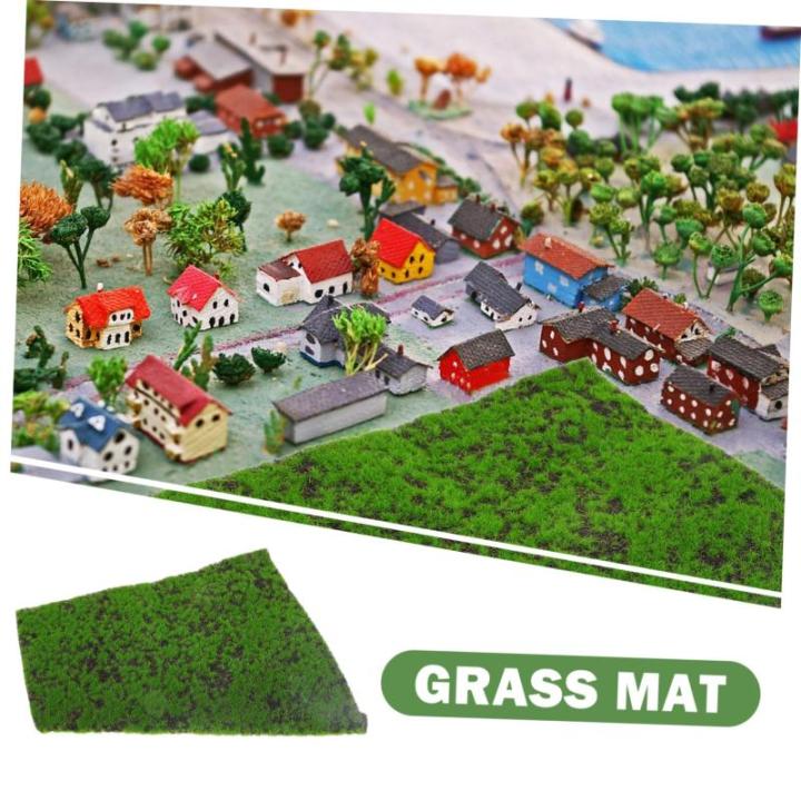 3st Künstliches Künstliches Moos Dekorativer Rasen Landschaftsdekor Landschaftsgestaltung Dekorative Requisite Gefälschte Grasmatte Glasflasche Chemische Faser Kunstrasen