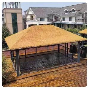 Künstliches Strohdach, Synthetisches Stroh, Gefälschtes Strohdach, Simulierter Strohteppich, Künstliche Mexikanische Strohrolle, Synthetisches Palmenstroh Für Garten Ssonnensch