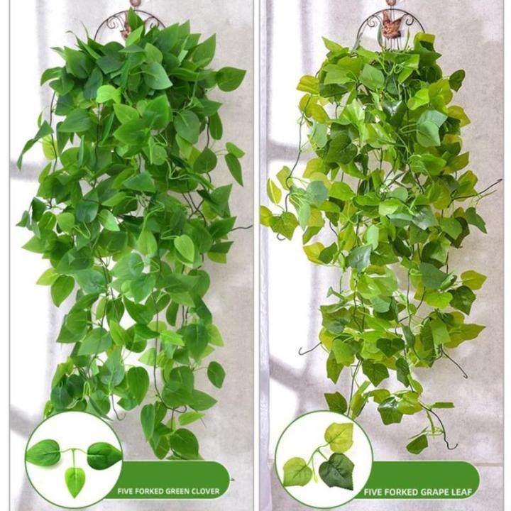 Nep klimop muur woondecoratie groene bladeren voor hotel en bruiloft tuin huis kunstmatige bladeren decor opknoping kunstmatige plant (groene dille bladeren)