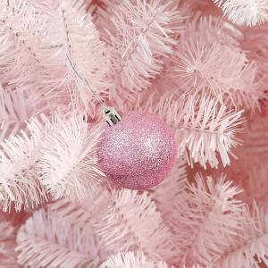 1,2 m großer künstlicher Weihnachtsbaum aus PVC, mit Ornamenten, Premium-fichte, aufklappbar, mit metallständer, echter Weihnachtsbaum, für die feiertagsdekoration, traditionel