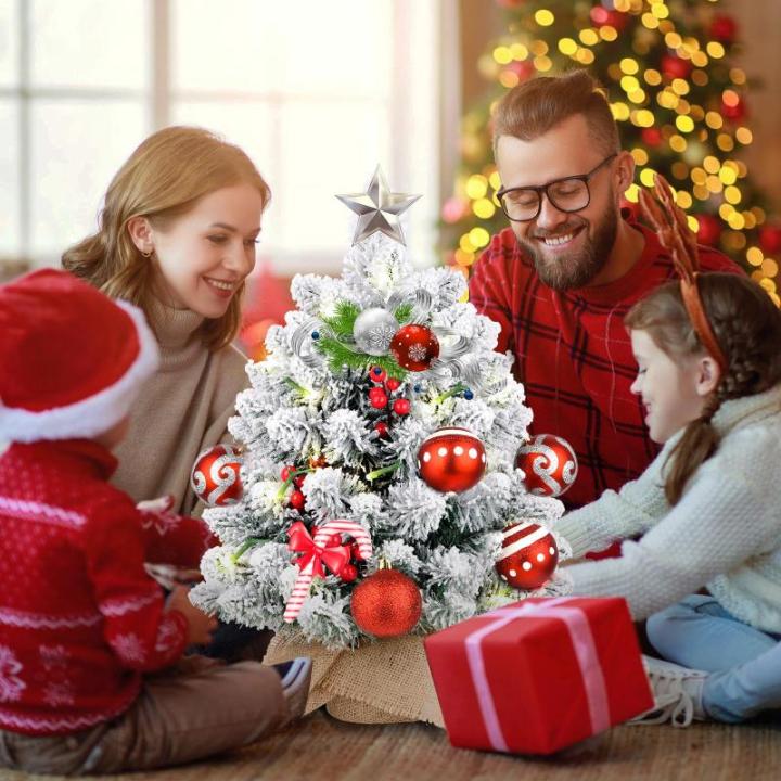 Kunstkerstboom (20-inch witte slanke kerstboom met verlichting)