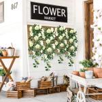 2 stuks kunstmatige rozen bloemen kunstmatige hangende mand plant wijnstok nep zijde hangende bloem voor tuin muur hek bruiloft balkon outdoor indoor huis deur decoratie