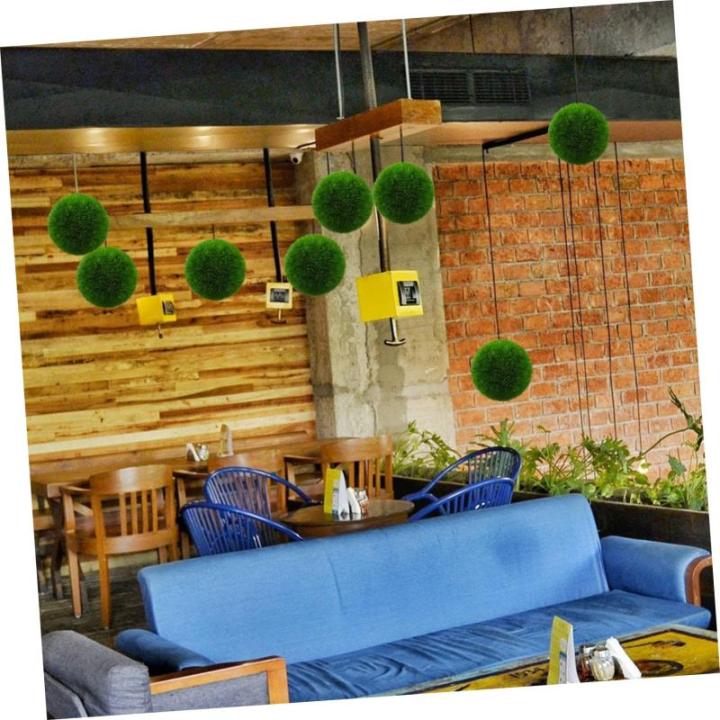 12 STK Blumenarrangement Pflanzenregal Künstliche Pflanze Topiary-Rahmen Fälschung Grünes Rahmengestell Topiary Kugelrahmen DIY-blumenball-zubehör Runden Kunstrasen Green Plast