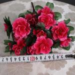 0514 Boeket van kunstbloemen, 33 cm, voor tuin, kantoor, huis, raam, bruiloft, buiten