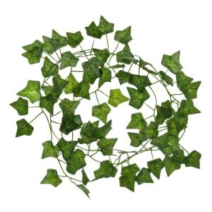 Ivy Kunstplant - 12 stuks klimopslinger in set incl. kabelbinders - lengte elk 2,15 m - kunstplant decoratie voor muur, balkon en tuin