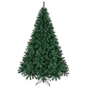 Kunstkerstboom, 120/150/180/210 cm pvc-materiaal, verdikte takken, opvouwbaar, met robuuste sokkel, groen, 180 cm