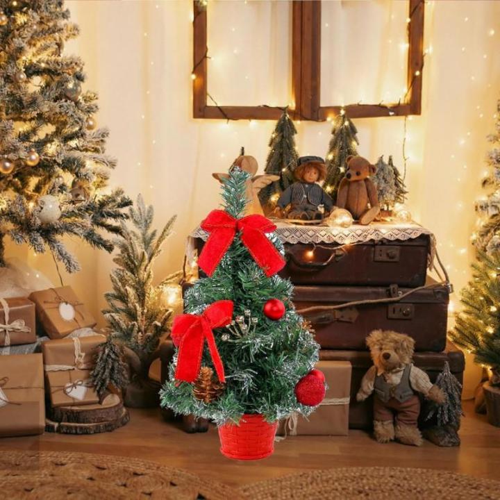 Weihnachtsbaum Geschmückt Weihnachtsbaum Klein Geschmückt Weihnachtsdeko Mini Geschmückter Weihnachtsbaum Künstlich Kleiner Weihnachtsbaum Tisch Tannenbaum für Weihnachten Dek