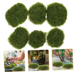 6 Stück Künstliche Moossteine Pflanzendekoration Imitierte Moosdekor Pflanzenwandornament Künstliche Moossteine Mikro Landschaft Künstliche Moossteine Garten Layout