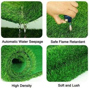 4x4m Kunstrasen Kunstrasen Kunstrasen Teppich für Garten Terrasse Landschaft Realistischer Kunstrasen mit 2,5 cm Florhöhe
