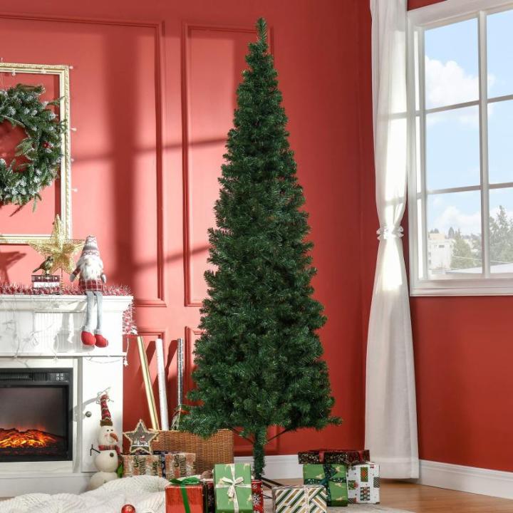 kerstboom met metalen standaard 631 takpunten groen Ø 81 x 210 h cm