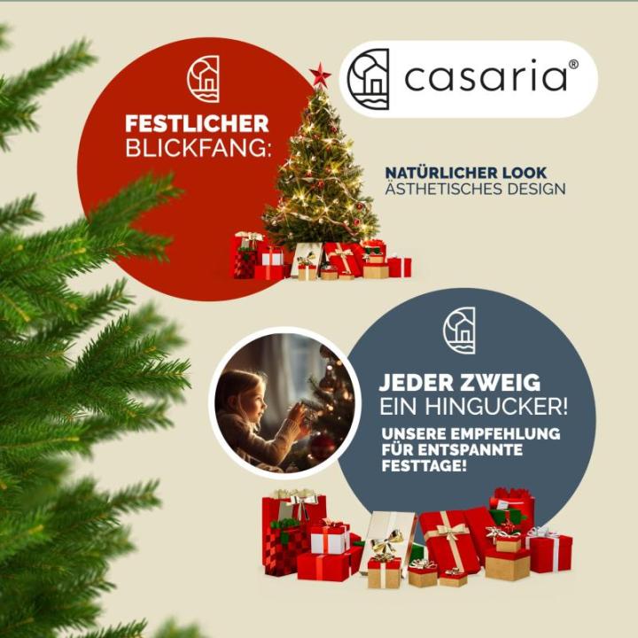 Kerstboom Premium kunstmatig L 150x90cm houten kerstboomstandaard natuurgetrouw dichte takken spuitgegoten PVC mix Kerstmis dennenboom groen