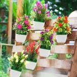 6 stuks kunstplanten in potten 17,08 cm hoge kunstmatige mini ingemaakte bloemen nepplanten voor thuiskantoor restaurant outdoor indoor deco