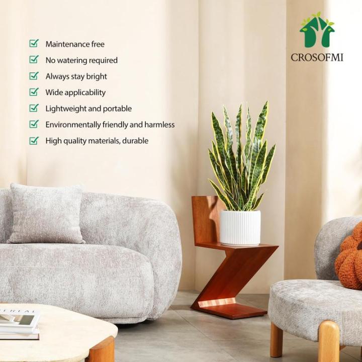 Künstliche Schlangenpflanze 89,9 cm künstlicher Sansevieria-Baum mit 32 Blättern, perfekte künstliche Schwiegermutter im Topf für Innenbereich