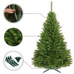 Künstlicher Weihnachtsbaum mit Christbaumständer 220 cm Naturgetreu Dichte Zweige PVC Skandinavische Fichte In EU Hergestellt