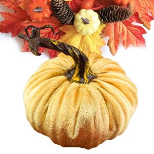Minis Samt-Kürbisse – Künstliche Künstliche Dekorative Bunte Schaumstoff-Kürbisse | Handgemachte Halloween-Ernte-Gemüse-künstliche Simulations-Kürbisse, Bauernhaus-rustika