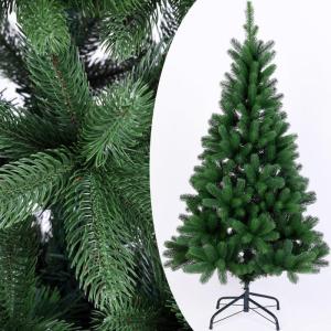 Kerstboom Kunstboom Metalen Voet 140 cm PE Dichte Takken Kerstboom Groen