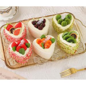 Fake Kuchen künstliche Kuchen 6PCS Dessert Gefälschte Kuchen Modell Einrichtungs Fotografie Requisiten Hause Dekoration Herz Form Realistisches Essen(B)