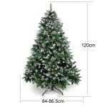 Kerstboom met standaard, 120 tot 240 cm, kerstdecoratie, 120cm