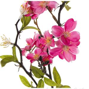 Set van 6 takken met in roze, 79 cm