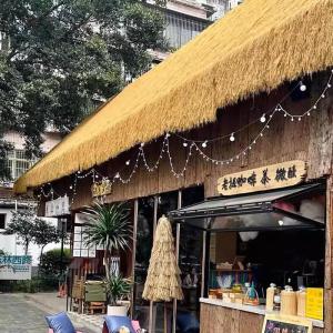 Künstliche Strohrolle, Künstliche Strohdach Fliese, Synthetische Strohgras-künstliche, Kunststoff Palm Thatch, Simulation Strohdach Fliese, Synthetisches Strohgrasdach, Für Bar