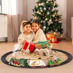 Hanging Christmas Train Set - Kersttrein speelgoed met licht en geluid voor jongens en meisjes, trein speelgoedset rond onder de kerstboom, beste kerstdecoratie voor binnen voor ge