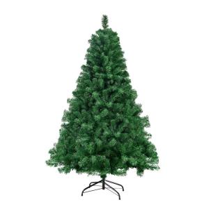 Kunstkerstboom, 150 cm (diameter ca. 75 cm), 420 takken, vlamvertragend, pvc-dennenboom, kerstboom met snel opbouwsysteem, inclusief kerstboomstandaard, eenvoudige montage, groen