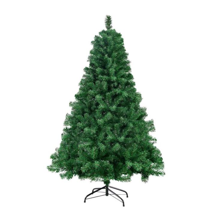 Kunstkerstboom, 150 cm (diameter ca. 75 cm), 420 takken, vlamvertragend, pvc-dennenboom, kerstboom met snel opbouwsysteem, inclusief kerstboomstandaard, eenvoudige montage, groen