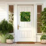 Set van 2 kunstheggen, plantenwand, 50 x 50 cm, panelen met veelzijdige kunstplanten, gesimuleerd gazon, wandpanelen, wandplanten, kunstplant voor muur, balkon, tuin, groen (11 soo
