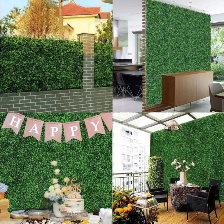 12 stuks kunsthaag hangplanten klimop wijnstok muur voor huis kamer tuin bruiloft slinger buiten decoratie - 40x60cm