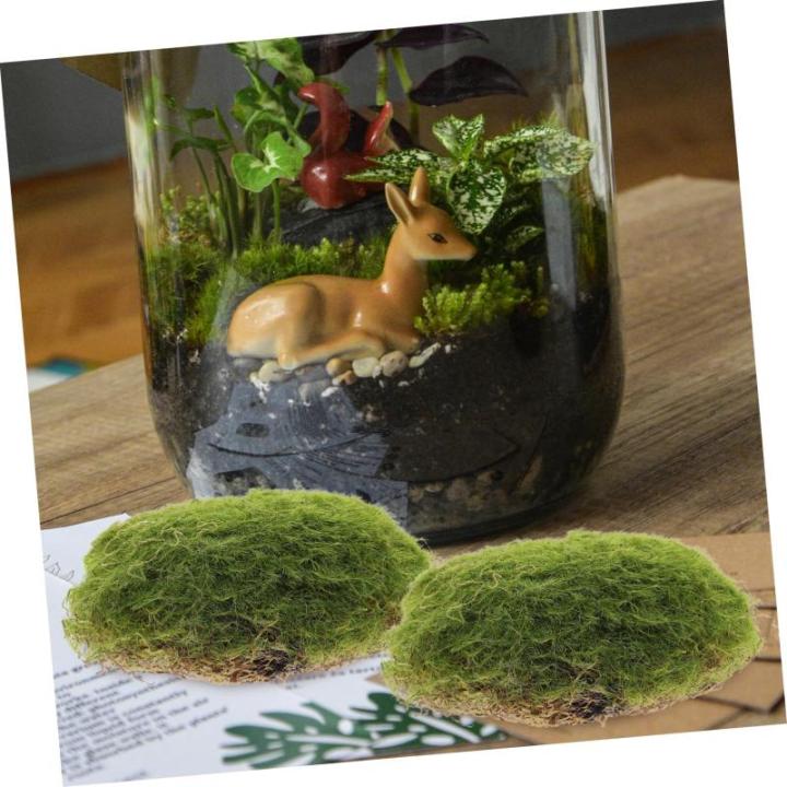 6 Stück Künstliche Moossteine Pflanzendekoration Imitierte Moosdekor Pflanzenwandornament Künstliche Moossteine Mikro Landschaft Künstliche Moossteine Garten Layout
