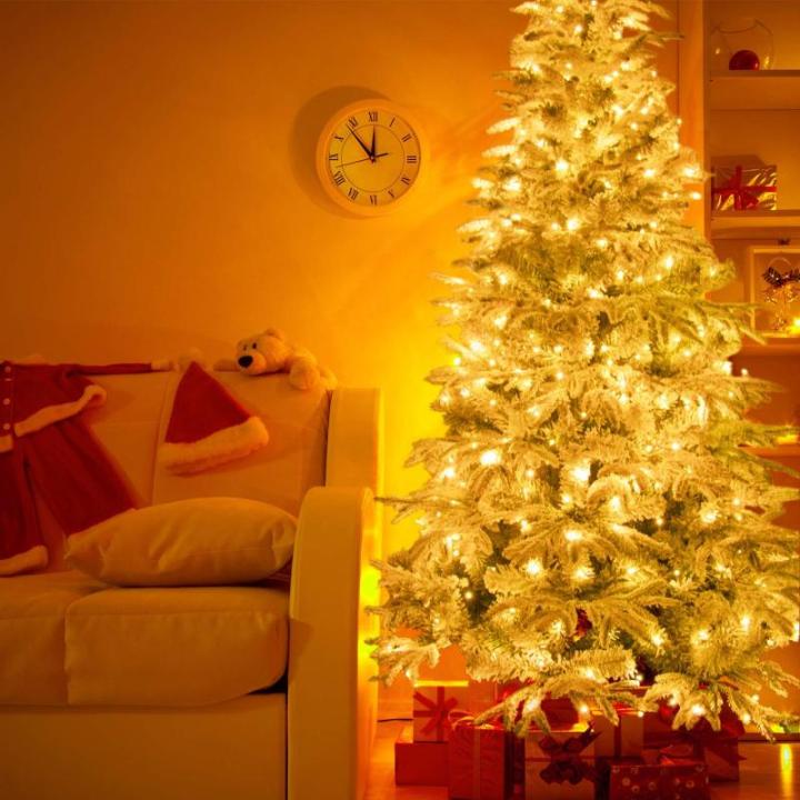Kunstkerstboom, kunstdennenboom, 230 cm, standaard, kunstdennenboom met sneeuw, dennenboom, Kerstmis (besneeuwd, 230 cm)